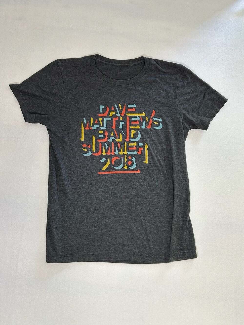 Dave Matthews Band Summer Tour 2018 Charcoal Heather Concert T-Shirt